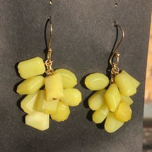 Yellow Dangle Earrings
